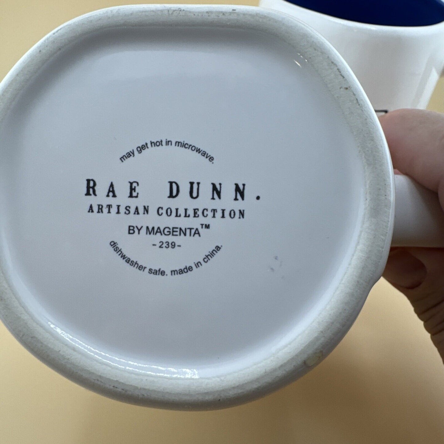 (2) Rae Dunn Star of David Mugs pair