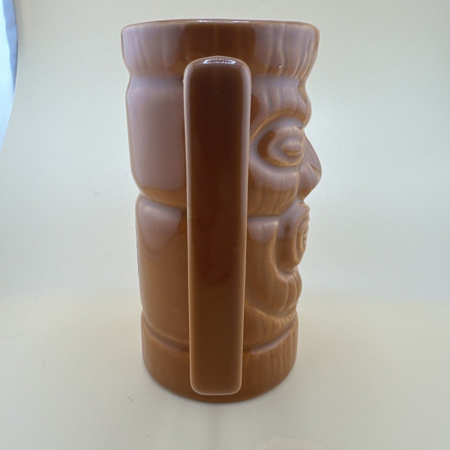 Don Q Tall Ceramic Tiki Mug w Handle Made By Ceramic Source In USA 16 oz