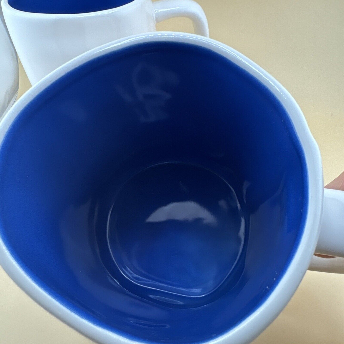 (2) Rae Dunn Star of David Mugs pair