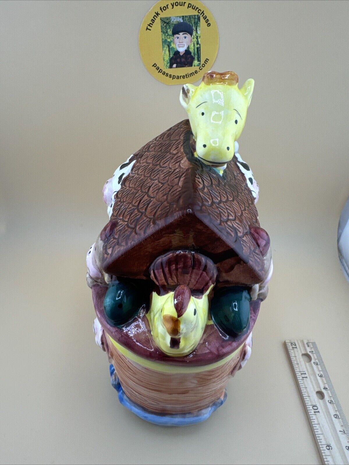 NOAH'S ARK CERAMIC COOKIE JAR EXPRESS PRODUCTIONS