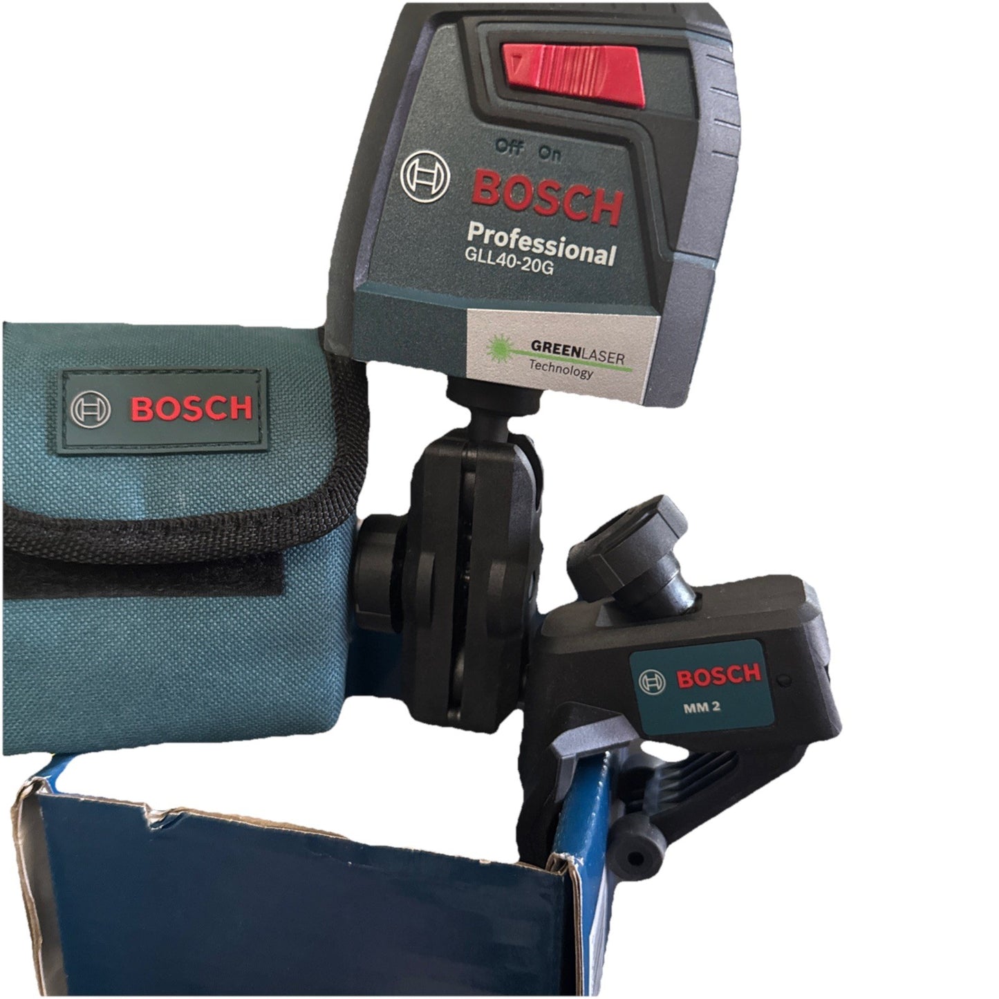 Bosch GLL40-20G Green-Beam Self-Leveling Cross-Line Laser -NOB FE3065369