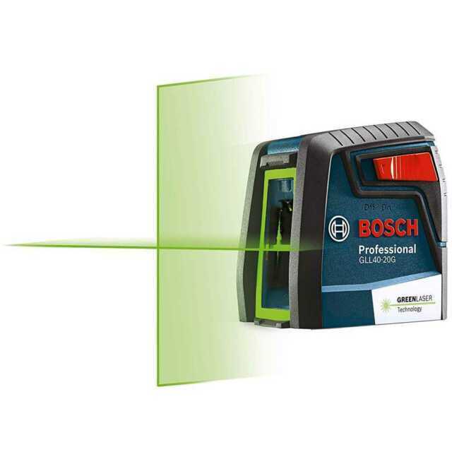 Bosch GLL40-20G Green-Beam Self-Leveling Cross-Line Laser -NOB FE3065369