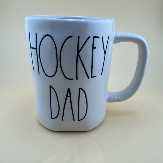 Rae Dunn HOCKEY DAD Mug/Cup/Ceramic Lg Lttr Pottery Aritsan Cllntn By Magenta