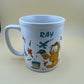 1978 Vintage Garfield Paint Painting "RAY" Mug By Jim Davis Coffee Cup Rare
