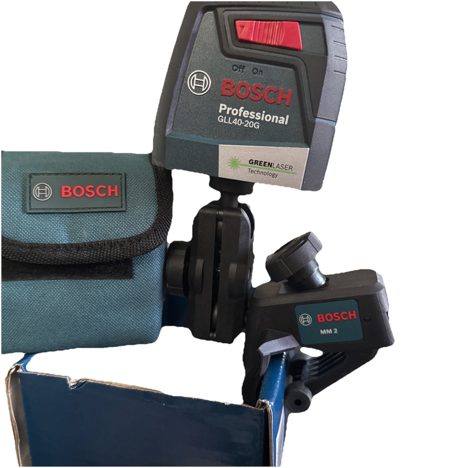 Bosch GLL40-20G Green-Beam Self-Leveling Cross-Line Laser -NOB FE3065369