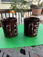 Vtg Kahlua Coffee De Of 2 Liqueur Mug Cup Brown White Logo