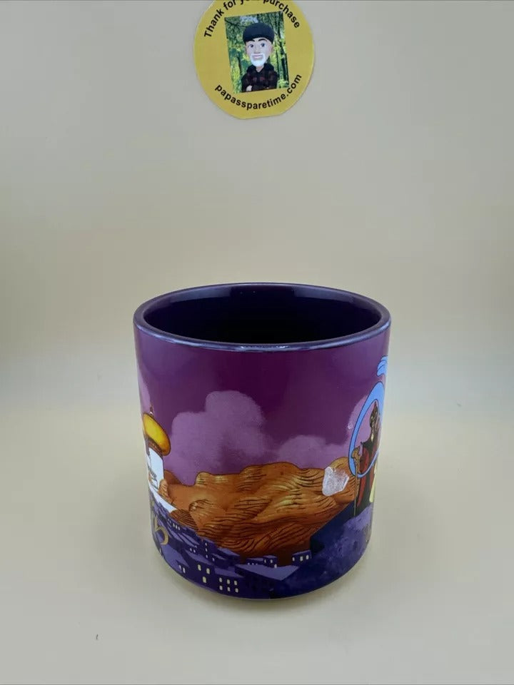 DISNEY ALADDIN Coffee Mug 90s Genie Jasmine Jafar Raja Abu